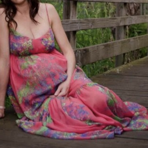 Halston silk maxi dress - Picture 7 of 8